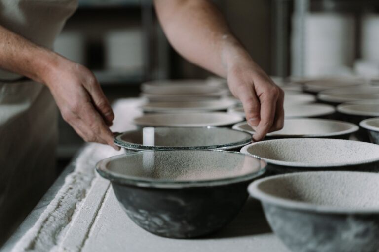 Mending the Blue Bowl - tabletop & ceramics