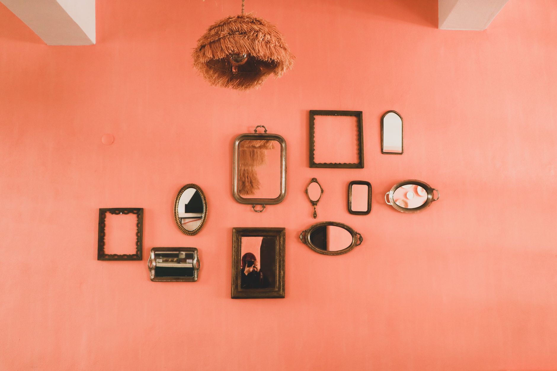 Leaning Frames and the Marks They Leave - mirrors & frames